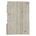 Woodgrain Look Notebook With Sticky Notes And Flags - 6113 GRA Back Woodgrain Look Notebook With Sticky Notes And Flags - 6113 GRA Back
