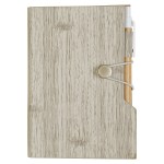 Woodgrain Look Notebook With Sticky Notes And Flags - 6113 GRA Woodgrain Look Notebook With Sticky Notes And Flags - 6113 GRA