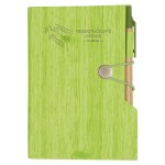 Woodgrain Look Notebook With Sticky Notes And Flags - 6113 LIM Deboss Woodgrain Look Notebook With Sticky Notes And Flags - 6113 LIM Deboss