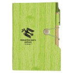 Woodgrain Look Notebook With Sticky Notes And Flags - 6113 LIM Silkscreen Woodgrain Look Notebook With Sticky Notes And Flags - 6113 LIM Silkscreen