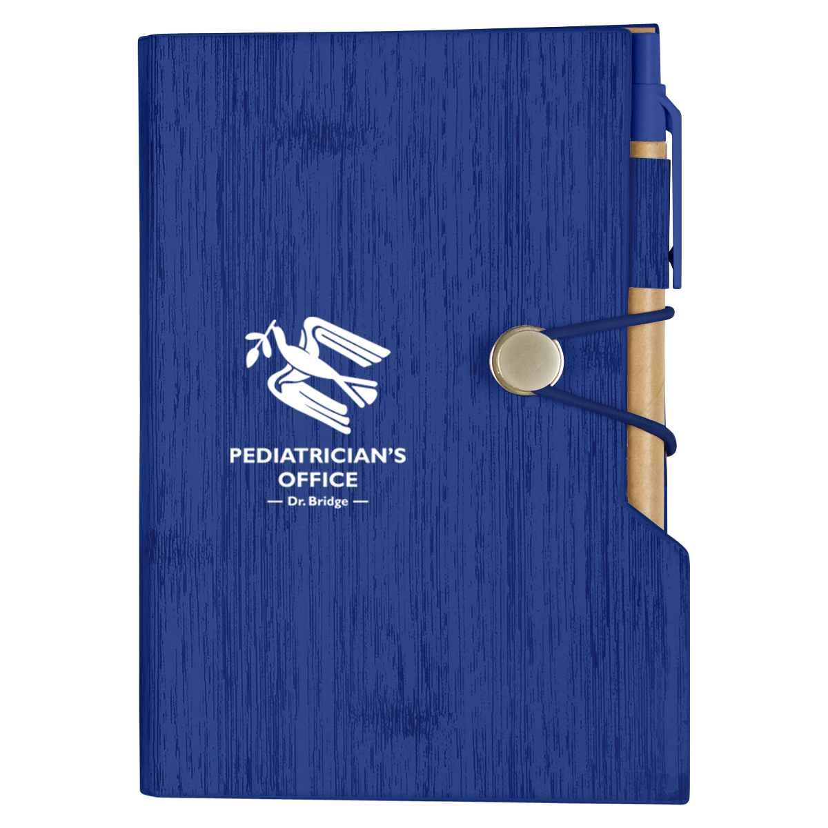 Woodgrain Look Notebook With Sticky Notes And Flags 1