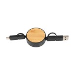 Bamboo Retractable 3-in-1 Charging Cable 2 Bamboo Retractable 3-in-1 Charging Cable 2