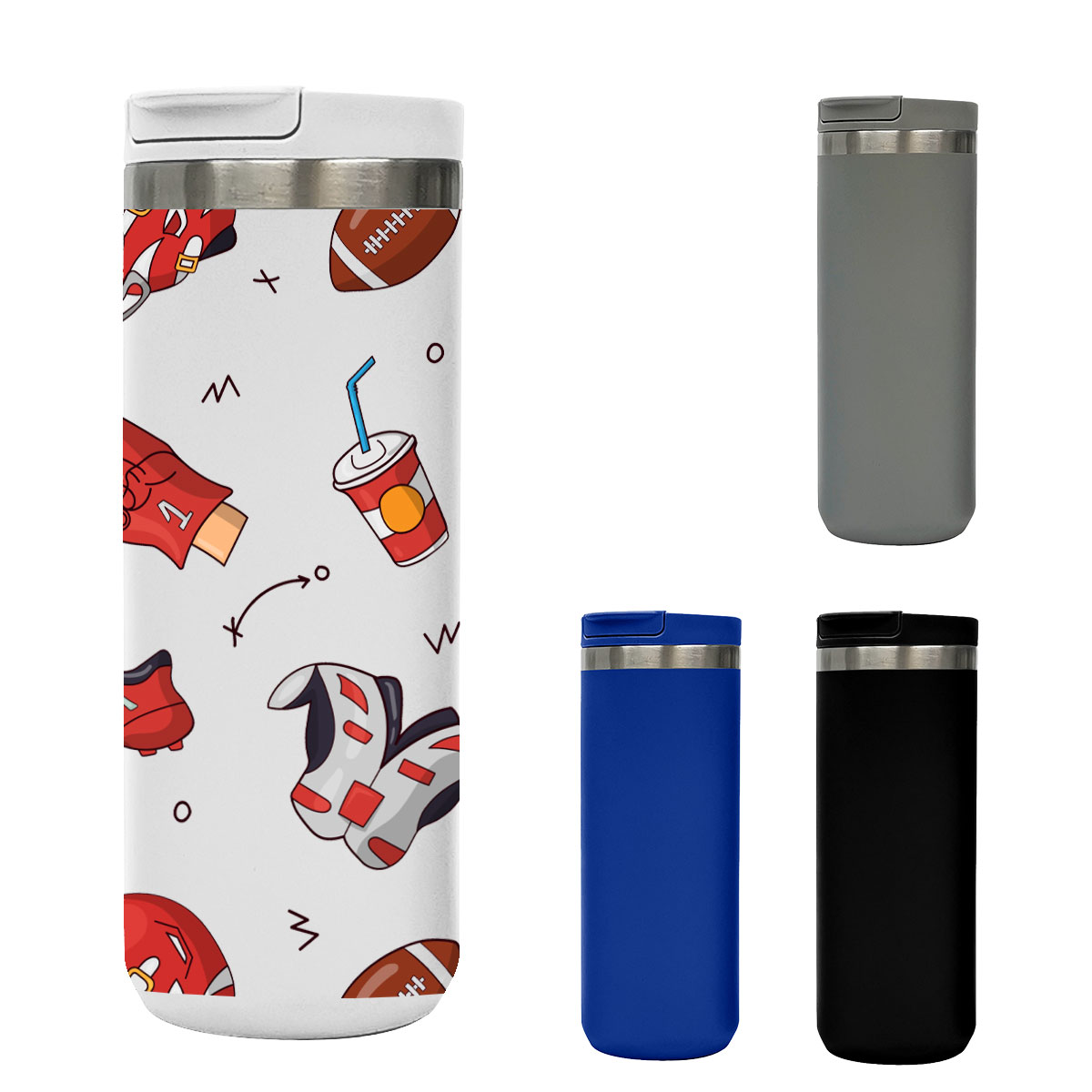 18 Oz. Full Color Sienna Stainless Steel Bottle 1