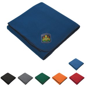 Fleece Stadium Blanket With Woven Patch 1 Fleece Stadium Blanket With Woven Patch 1
