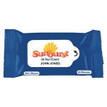 Wet Wipe Packet - 9043 BLU Personalization 4CP Wet Wipe Packet - 9043 BLU Personalization 4CP