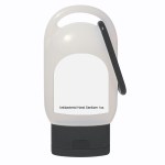 1 Oz. Hand Sanitizer With Carabiner - 9057 BLK White Label 1 Oz. Hand Sanitizer With Carabiner - 9057 BLK White Label