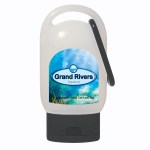1 Oz. Hand Sanitizer With Carabiner - 9057 BLK White Label 1 Oz. Hand Sanitizer With Carabiner - 9057 BLK White Label