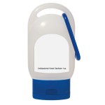 1 Oz. Hand Sanitizer With Carabiner - 9057 BLU White Label 1 Oz. Hand Sanitizer With Carabiner - 9057 BLU White Label