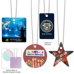 Acrylic Charm - Custom Shape 4" - 80039 WHT 4CP Acrylic Charm - Custom Shape 4" - 80039 WHT 4CP