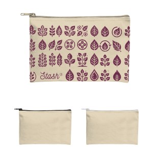 Recycled Canvas Zippered Pouch 1 Recycled Canvas Zippered Pouch 1