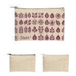 Recycled Canvas Zippered Pouch 1 Recycled Canvas Zippered Pouch 1