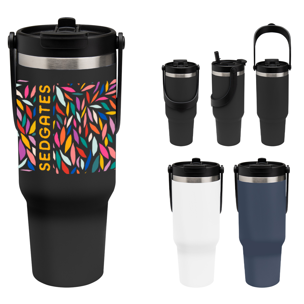 40 Oz. Full Color Peak Intrepid Recycled Stainless Steel Tumbler 1