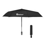 42" Arc Rpet Telescopic Folding Umbrella - 45015 BLKGRA Silkscreen 42" Arc Rpet Telescopic Folding Umbrella - 45015 BLKGRA Silkscreen
