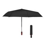 42" Arc Rpet Telescopic Folding Umbrella - 45015 BLKRED Blank 42" Arc Rpet Telescopic Folding Umbrella - 45015 BLKRED Blank