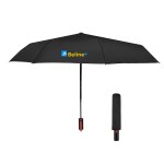 42" Arc Rpet Telescopic Folding Umbrella - 45015 BLKRED Colorbrite 42" Arc Rpet Telescopic Folding Umbrella - 45015 BLKRED Colorbrite