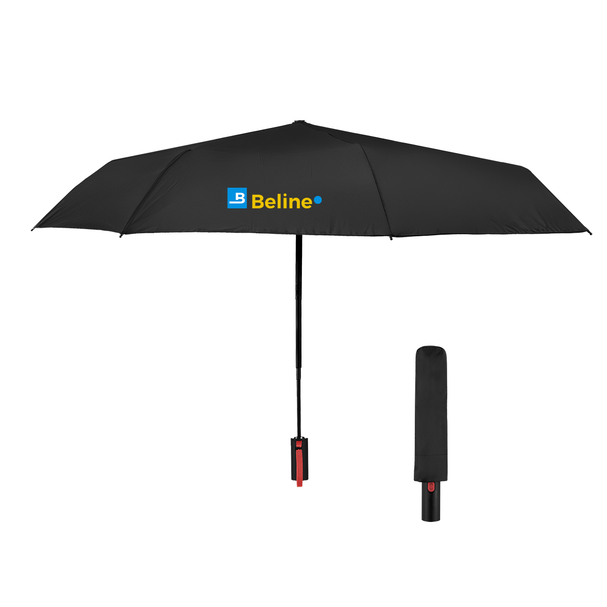 42" Arc Rpet Telescopic Folding Umbrella 1