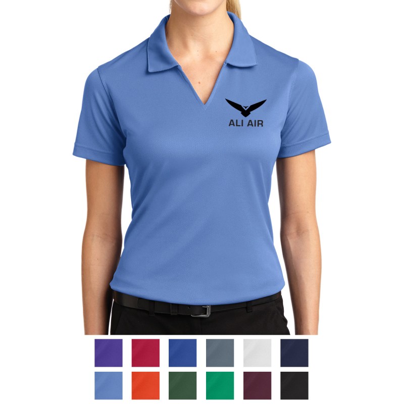 Sport-tek® Ladies Dri-mesh® V-neck Polo 1 Sport-tek® Ladies Dri-mesh® V-neck Polo 1