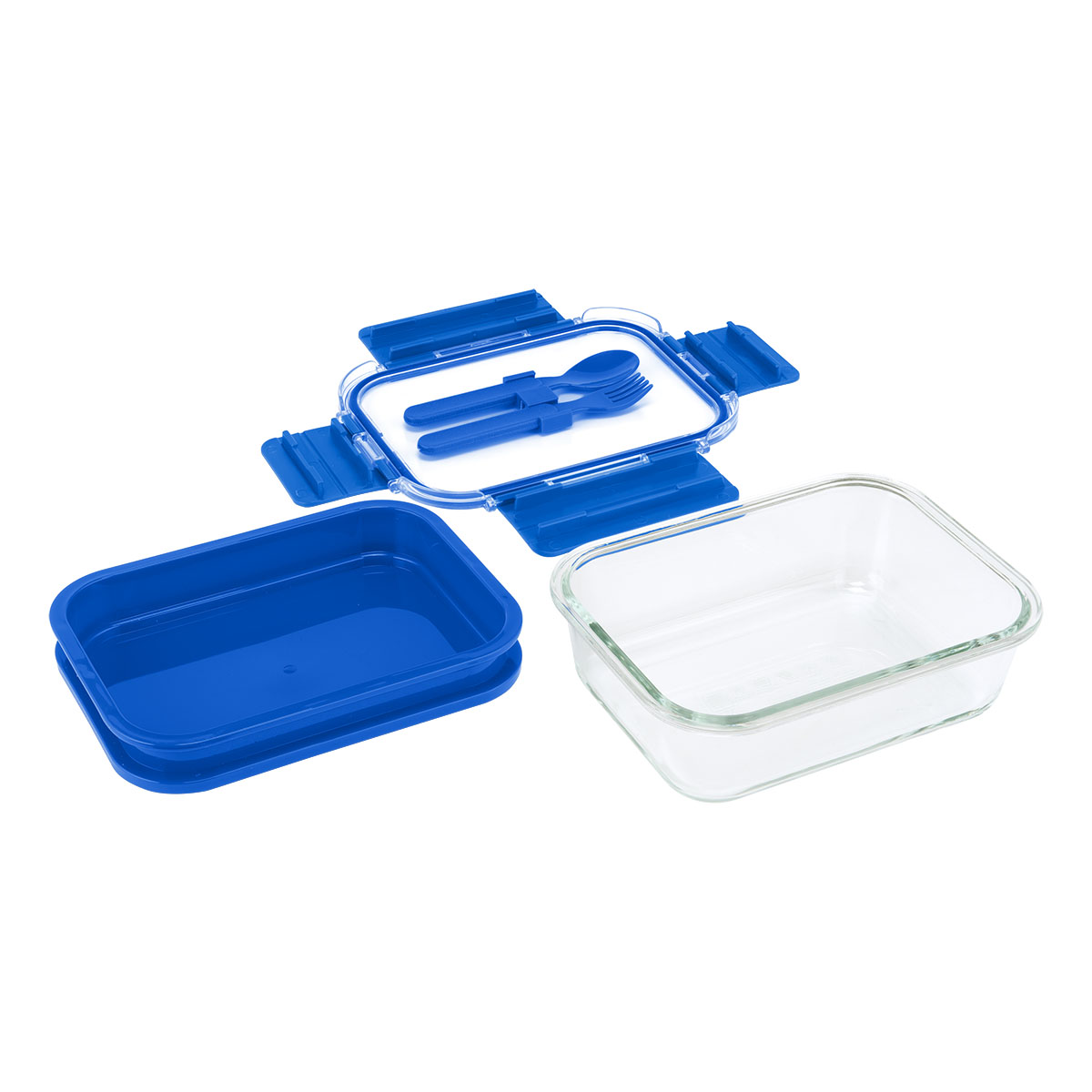 Recycled Double Decker Glass Bento Box 1