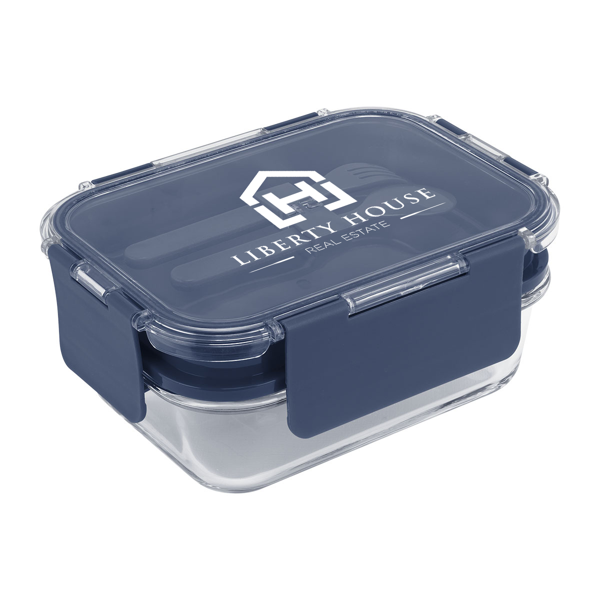 Recycled Double Decker Glass Bento Box 1