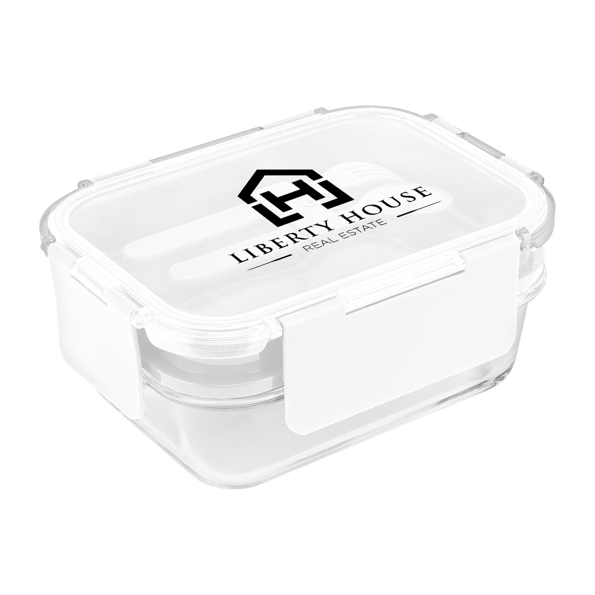 Recycled Double Decker Glass Bento Box 1