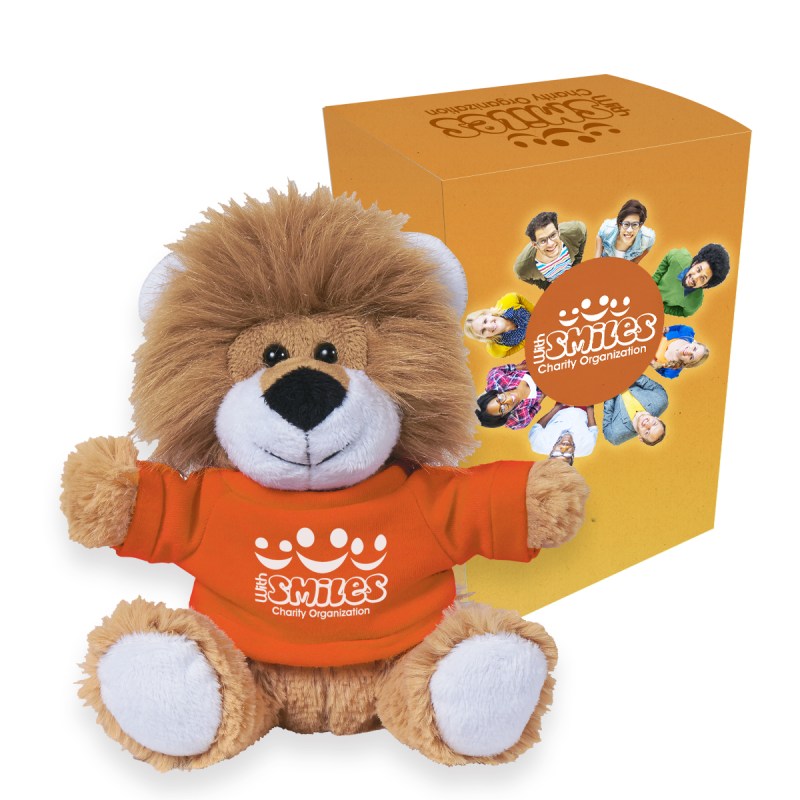 6" Lovable Lion With Custom Box 1 6" Lovable Lion With Custom Box 1