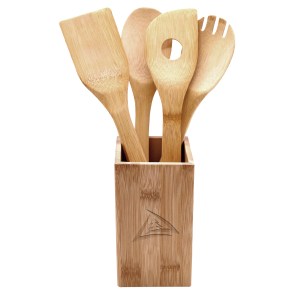 5 Piece Bamboo Kitchen Tool Set 1 5 Piece Bamboo Kitchen Tool Set 1