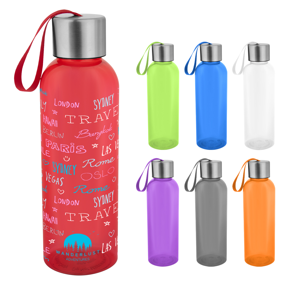 20 Oz. Full Color Jaclyn Rpet Bottle 1