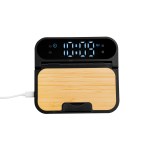 15w Bamboo Folding Charger With Digital Clock 2 15w Bamboo Folding Charger With Digital Clock 2