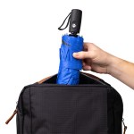 42" Telescopic Folding Umbrella With 100% Rpet Canopy - 45019 ROY Inuse2 42" Telescopic Folding Umbrella With 100% Rpet Canopy - 45019 ROY Inuse2