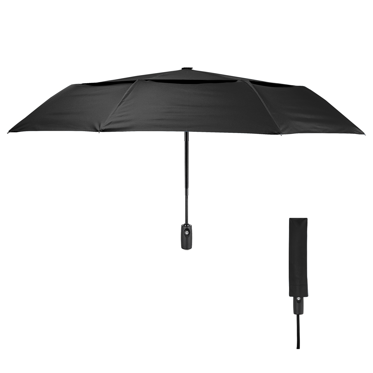 42" Telescopic Folding Umbrella With 100% Rpet Canopy 1