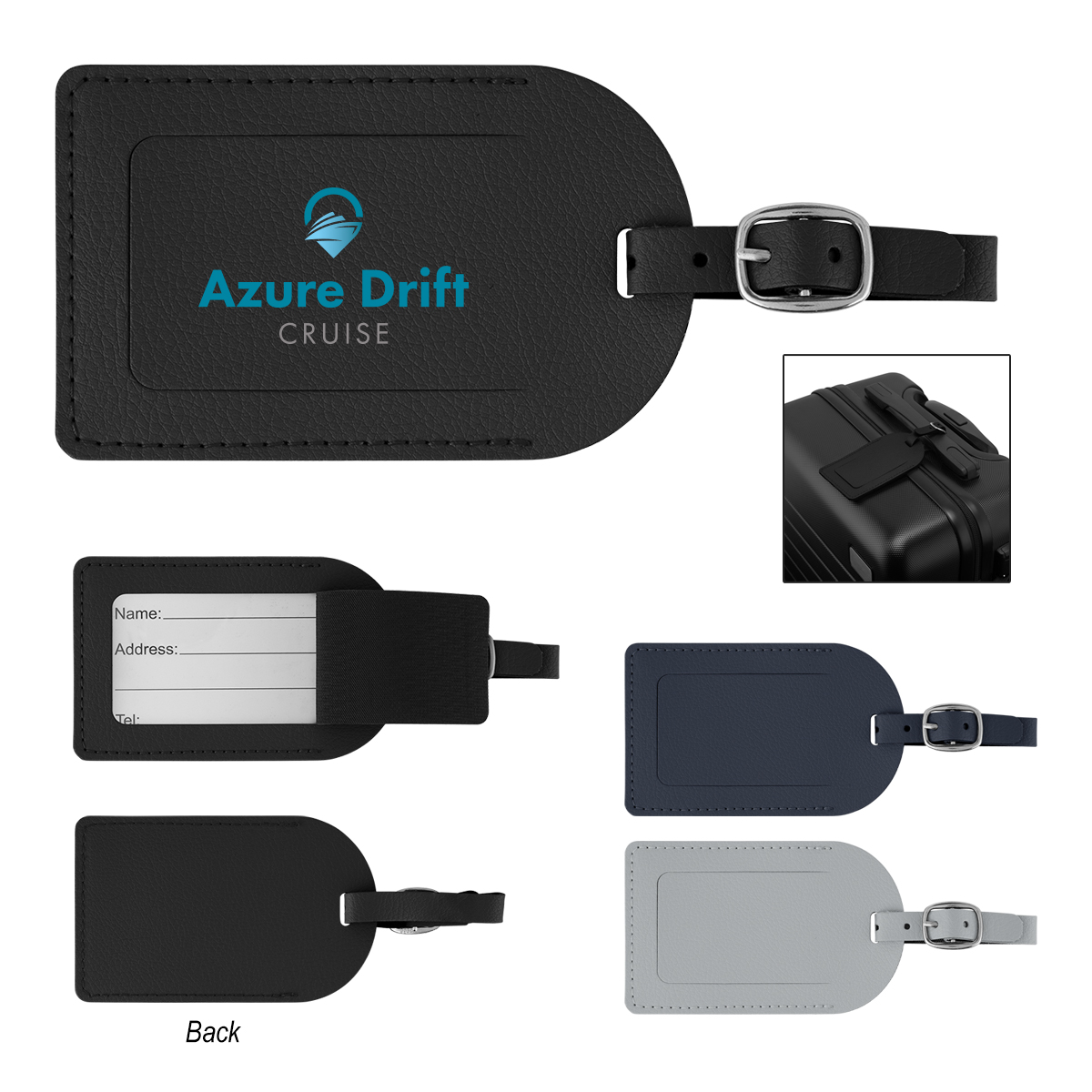 Leatherette Luggage Tag 1