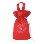 Goodie Drop Recycled Non-woven Gift Sack - 30224 RED Silkscreen Goodie Drop Recycled Non-woven Gift Sack - 30224 RED Silkscreen