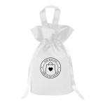 Goodie Drop Recycled Non-woven Gift Sack - 30224 WHT Silkscreen Goodie Drop Recycled Non-woven Gift Sack - 30224 WHT Silkscreen