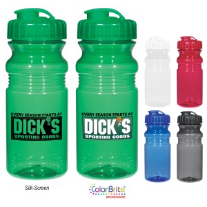 20 Oz. Poly-clear™ Fitness Bottle With Super Sipper Lid 1 20 Oz. Poly-clear™ Fitness Bottle With Super Sipper Lid 1