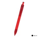 Oasis Bottle-inspired Pen - 660 TRNREDBLK Front Oasis Bottle-inspired Pen - 660 TRNREDBLK Front