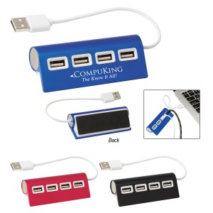 4-port Aluminum Wave Usb Hub 1 4-port Aluminum Wave Usb Hub 1
