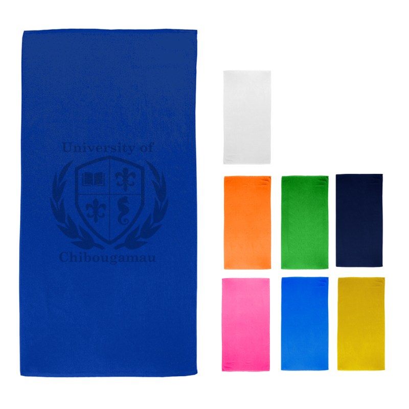 35" X 60" Velour Beach Towel 1 35" X 60" Velour Beach Towel 1