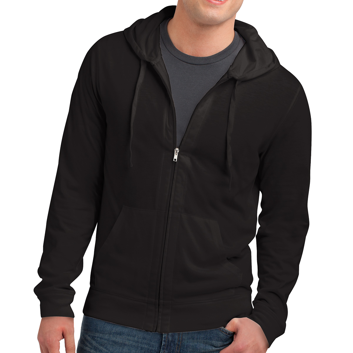 District® Young Men%27s Jersey Full-zip Hoodie 1