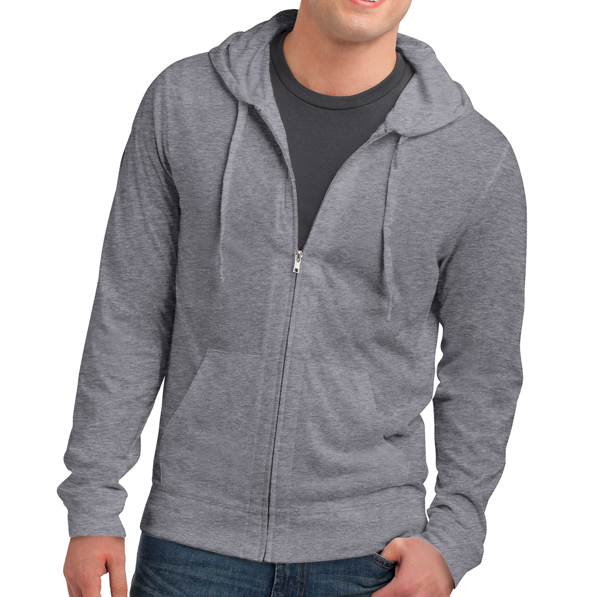 District® Young Men%27s Jersey Full-zip Hoodie 1