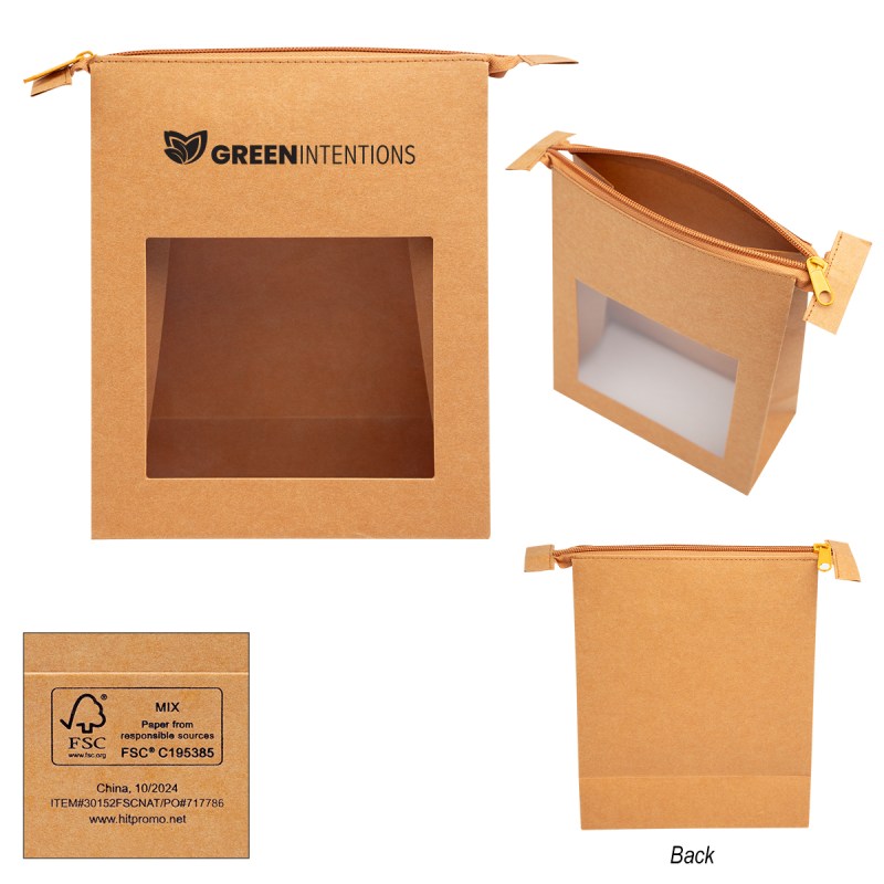 Kraft Paper Zippered Pouch 1 Kraft Paper Zippered Pouch 1