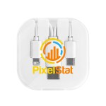 3-in-1 Charging Cable With Phone Stand 2.0 - 29332 WHT Digibrite 3-in-1 Charging Cable With Phone Stand 2.0 - 29332 WHT Digibrite