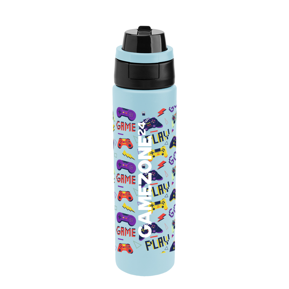 24 Oz. Full Color Pop Sip & Chug Recycled Stainless Steel Bottle 1