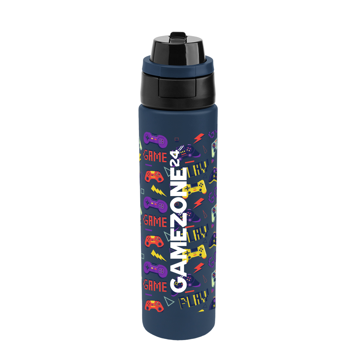 24 Oz. Full Color Pop Sip & Chug Recycled Stainless Steel Bottle 1