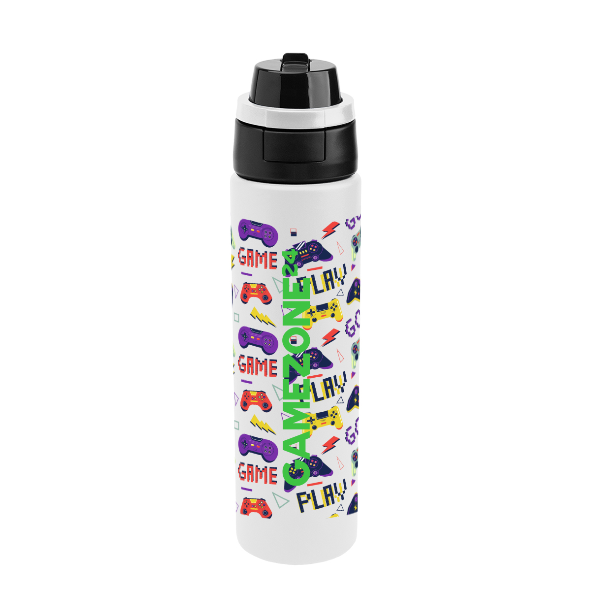 24 Oz. Full Color Pop Sip & Chug Recycled Stainless Steel Bottle 1