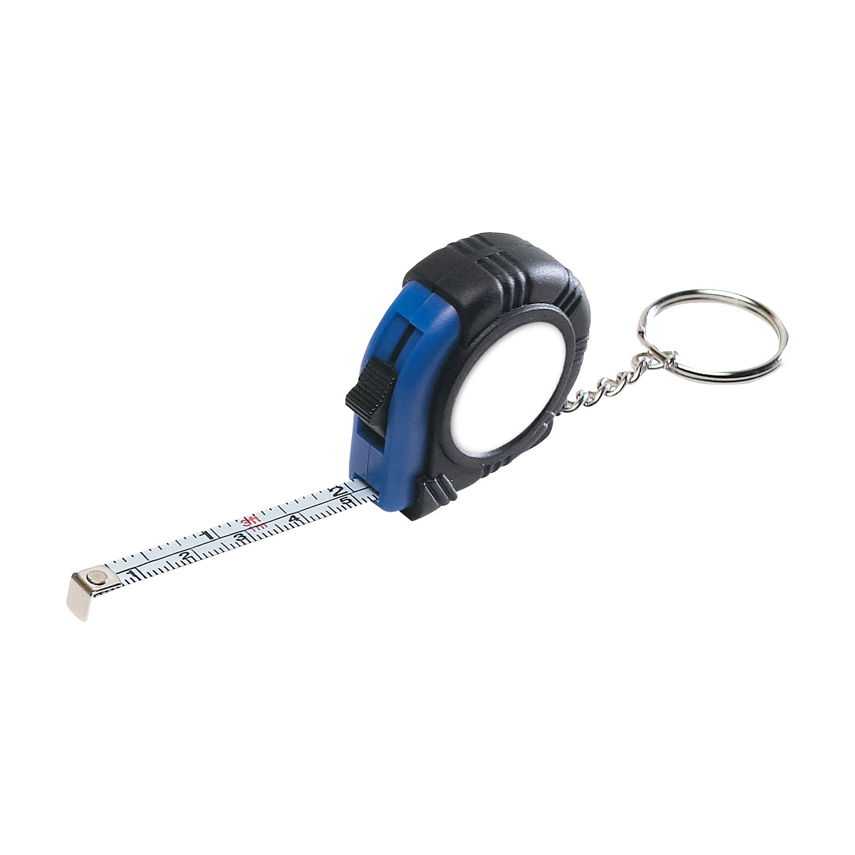 Rubber Tape Measure Key Tag With Laminated Label 1