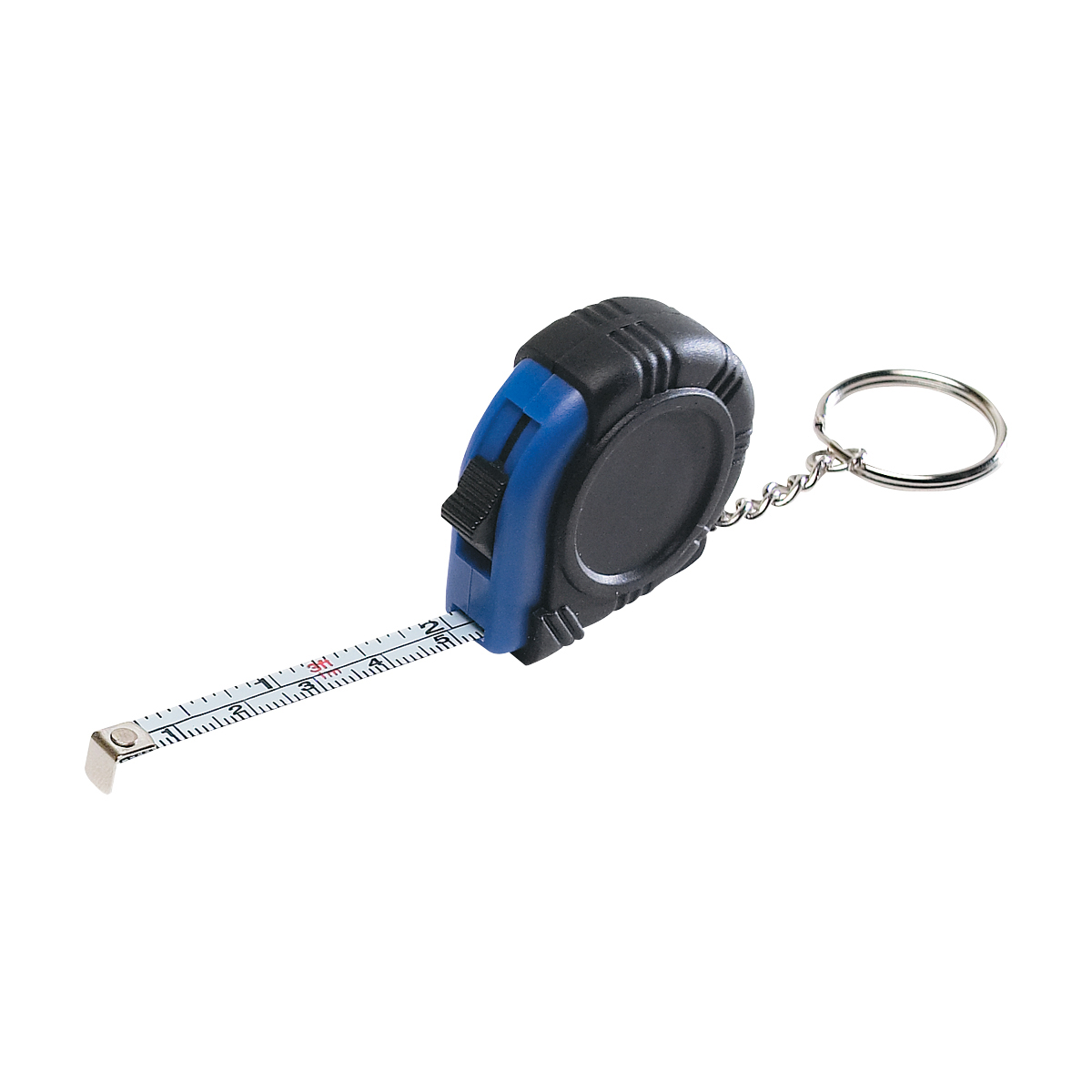 Rubber Tape Measure Key Tag With Laminated Label 1