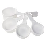 Set Of Four Measuring Cups - 2144 WHT Spread Set Of Four Measuring Cups - 2144 WHT Spread