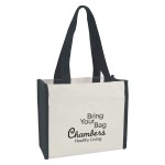 Heavy Cotton Canvas Tote Bag - 3234 NATBLK Silkscreen Heavy Cotton Canvas Tote Bag - 3234 NATBLK Silkscreen