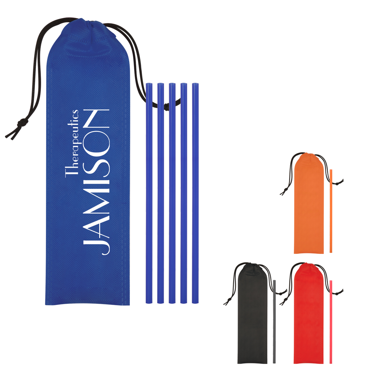 5-pack On The Go Straws With Pouch 1