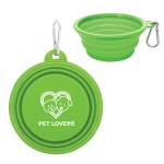 Collapsible Pet Bowl - 2412 LIM Silkscreen Collapsible Pet Bowl - 2412 LIM Silkscreen